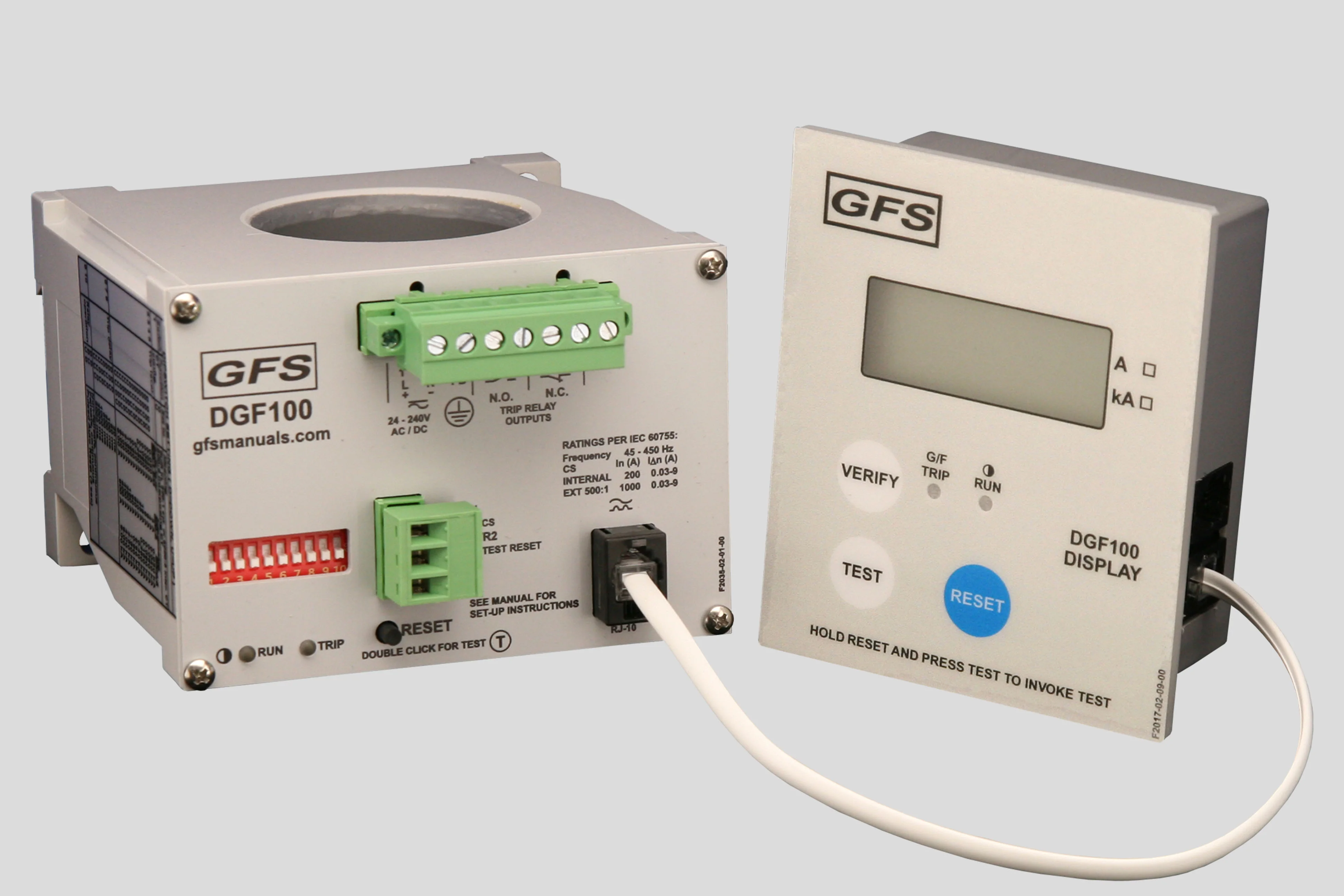 Ground Fault Relay DGF100 top