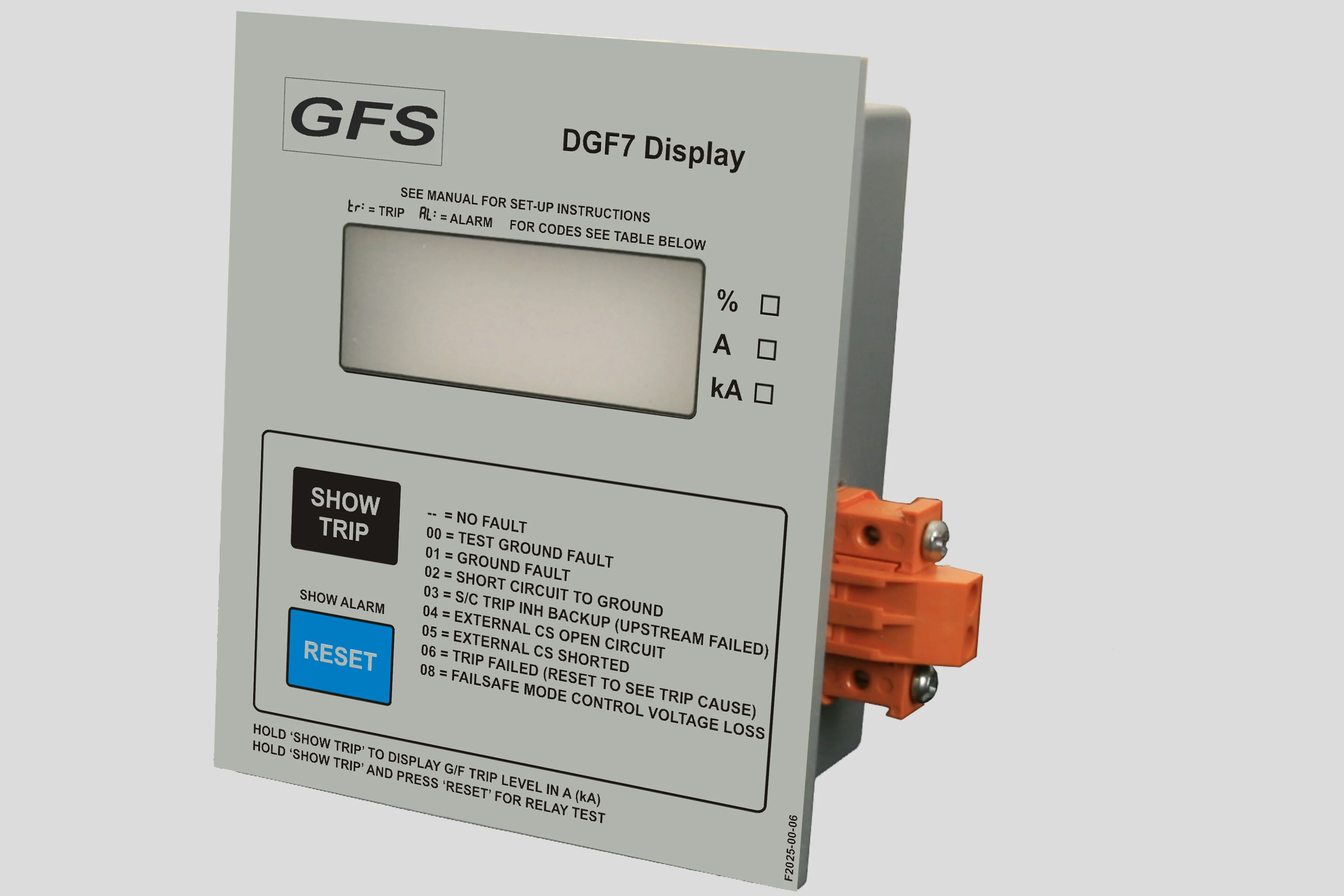 Ground Fault protection Display 