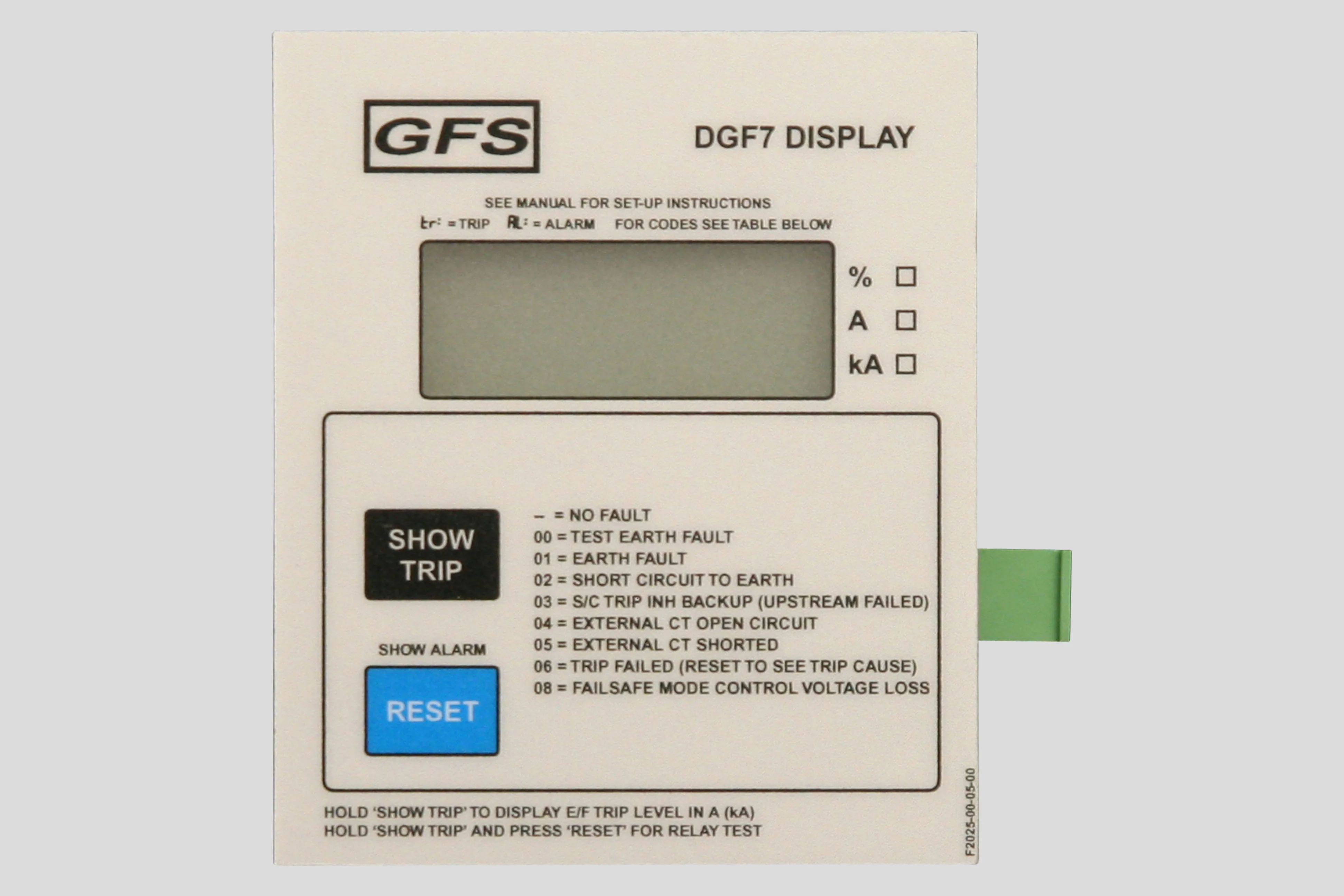 DGF7-Display top